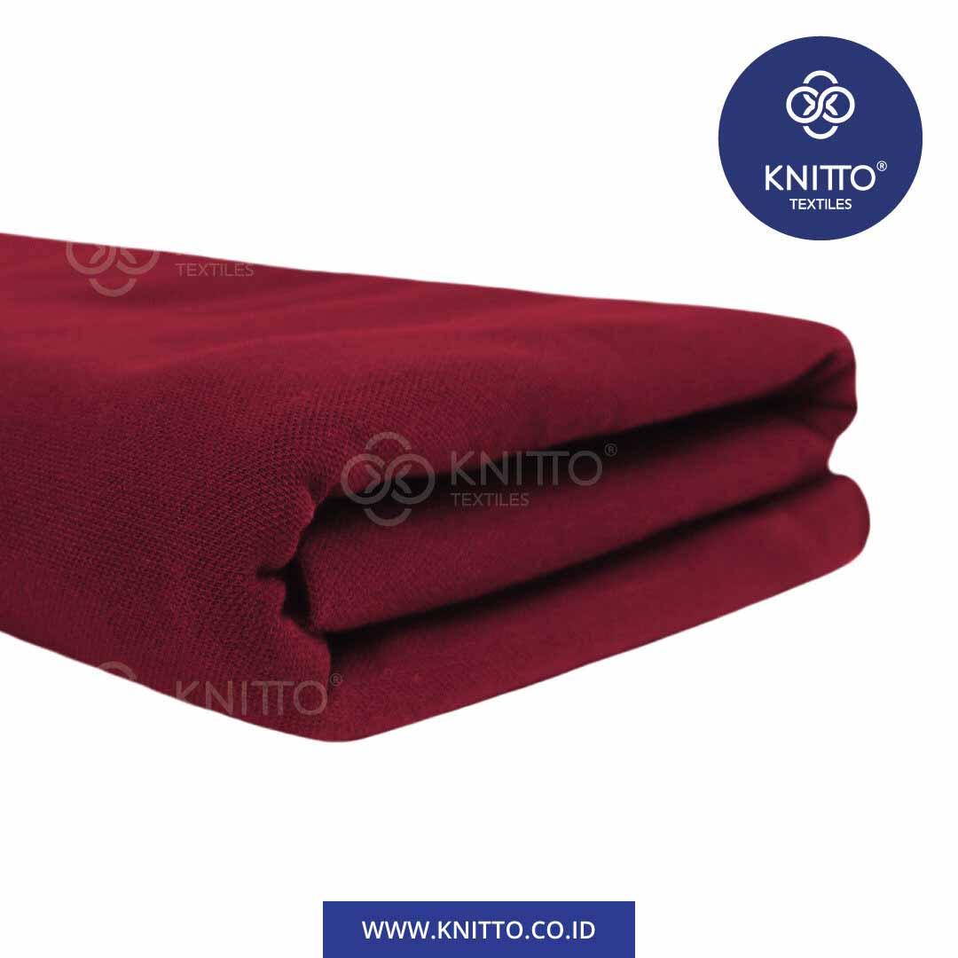 COTTON COMBED PIQUE DIAMOND 30S - MAROON