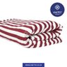 Image of COMBED STRIPES 30S NEW TYPE 1 - MAROON PUTIH
