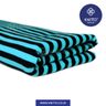 Image of COMBED STRIPES 30S TYPE 1 - HITAM TURKIS MUDA