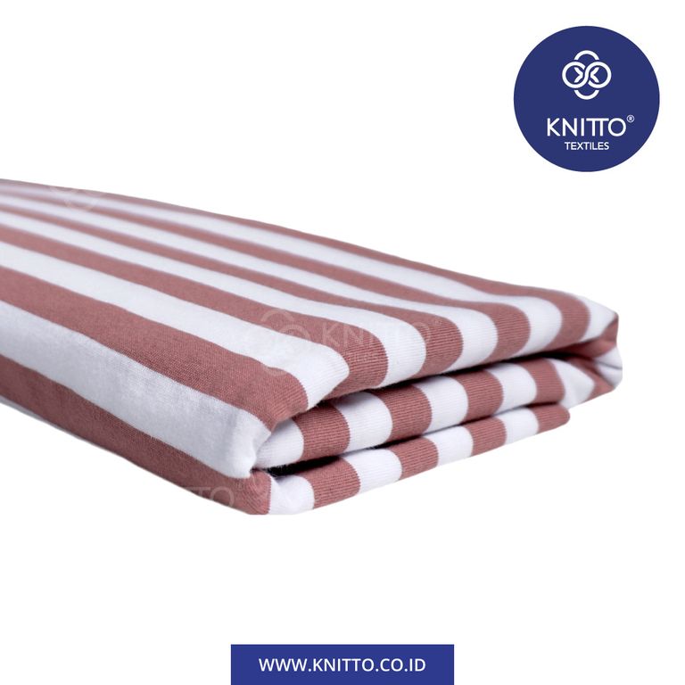 Image of COMBED STRIPES 30S TYPE 3 - DUSTY ROSE PUTIH