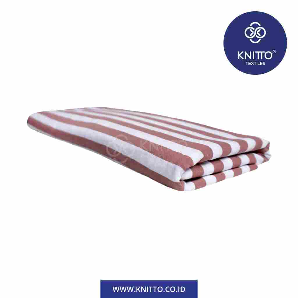 COMBED STRIPES 30S TYPE 3 - DUSTY ROSE PUTIH Image 2