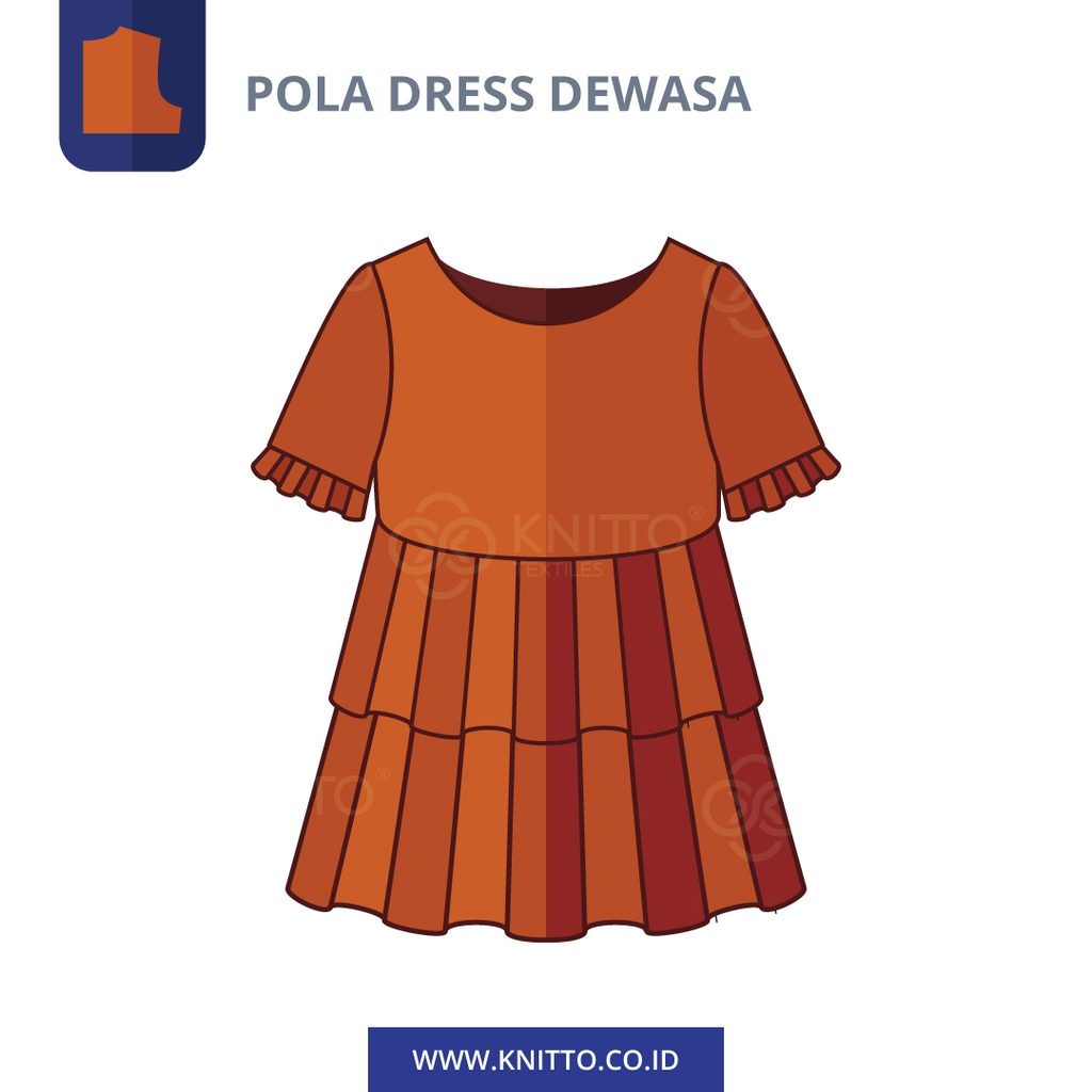 Image of POLA DRESS DEWASA (820001)