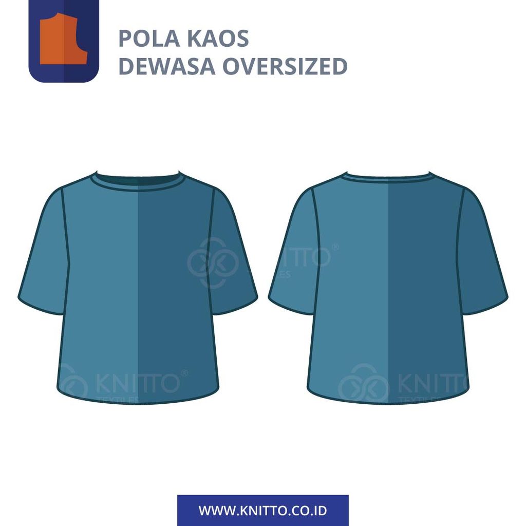 Image of POLA KAOS DEWASA OVERSIZED (830002)