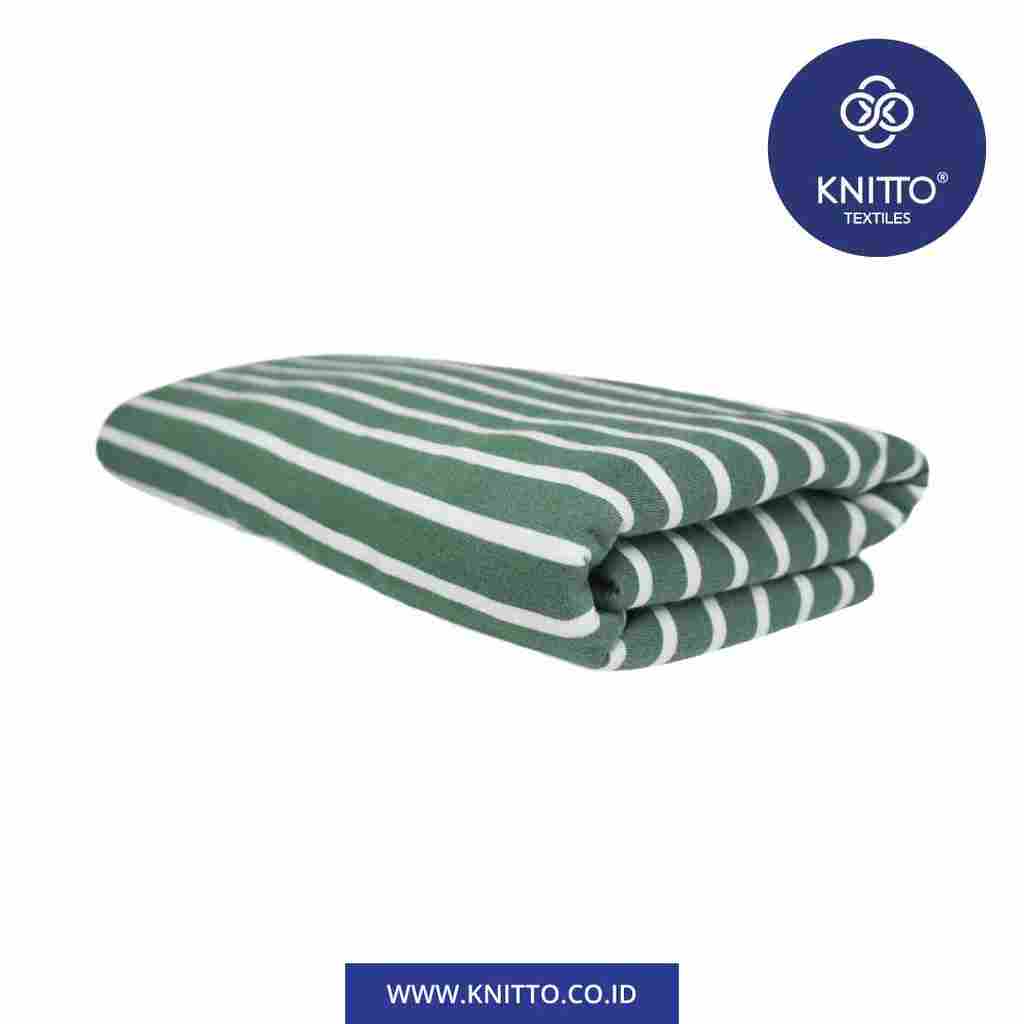 COMBED STRIPES 30S TYPE 2 - MINERAL GREEN PUTIH Image 2