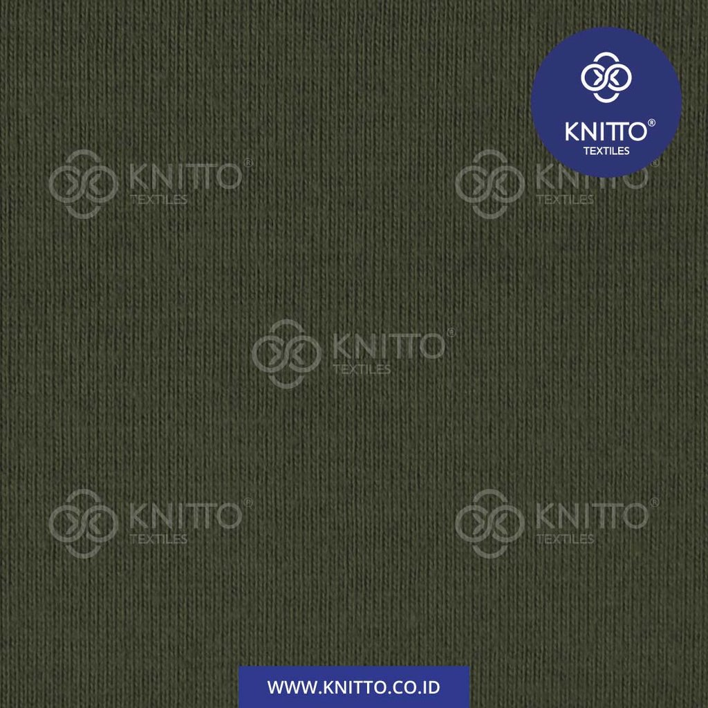 COTTON COMBED 24S - ARMY GREEN Image 3
