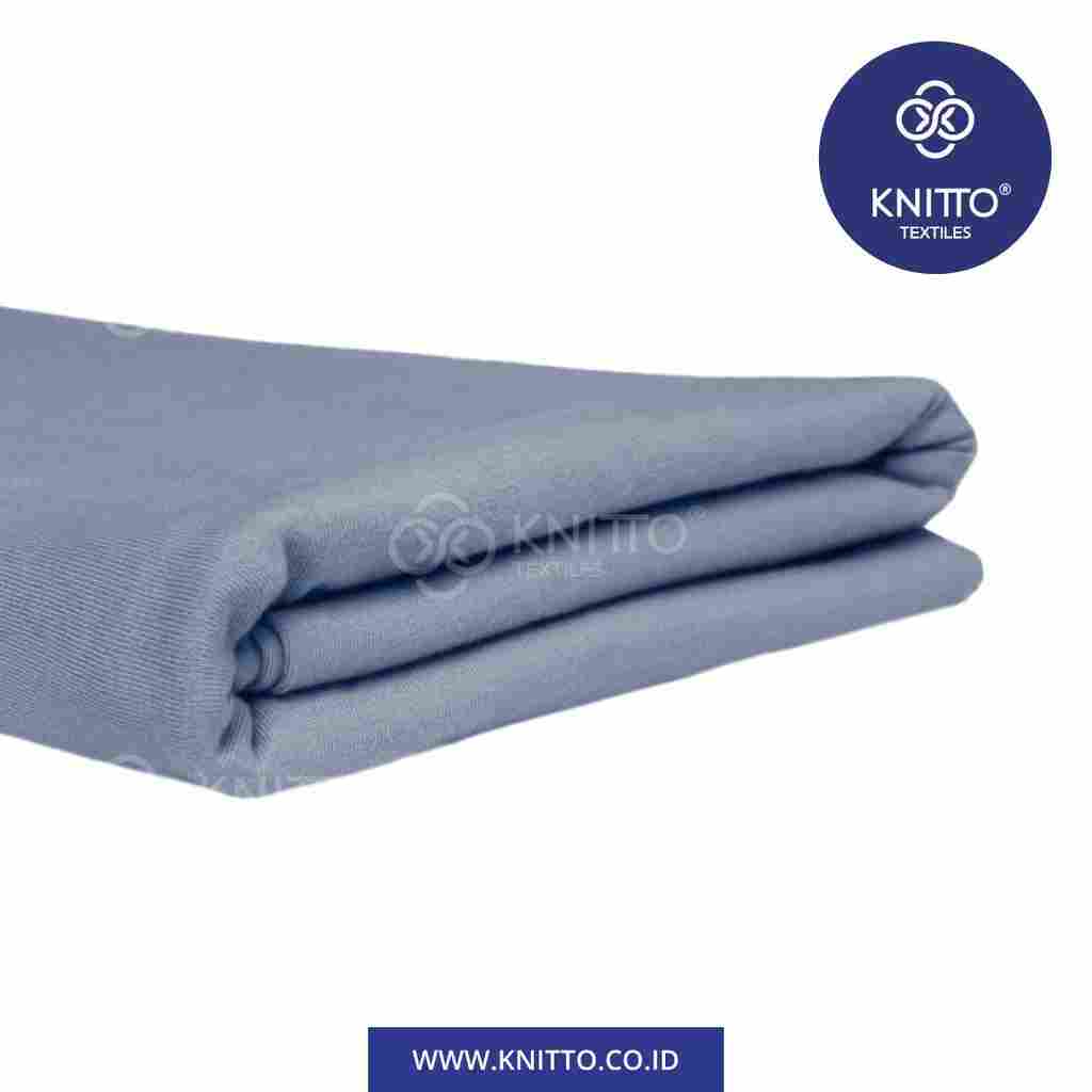 COTTON COMBED 24S - DUSTY BLUE Image 1
