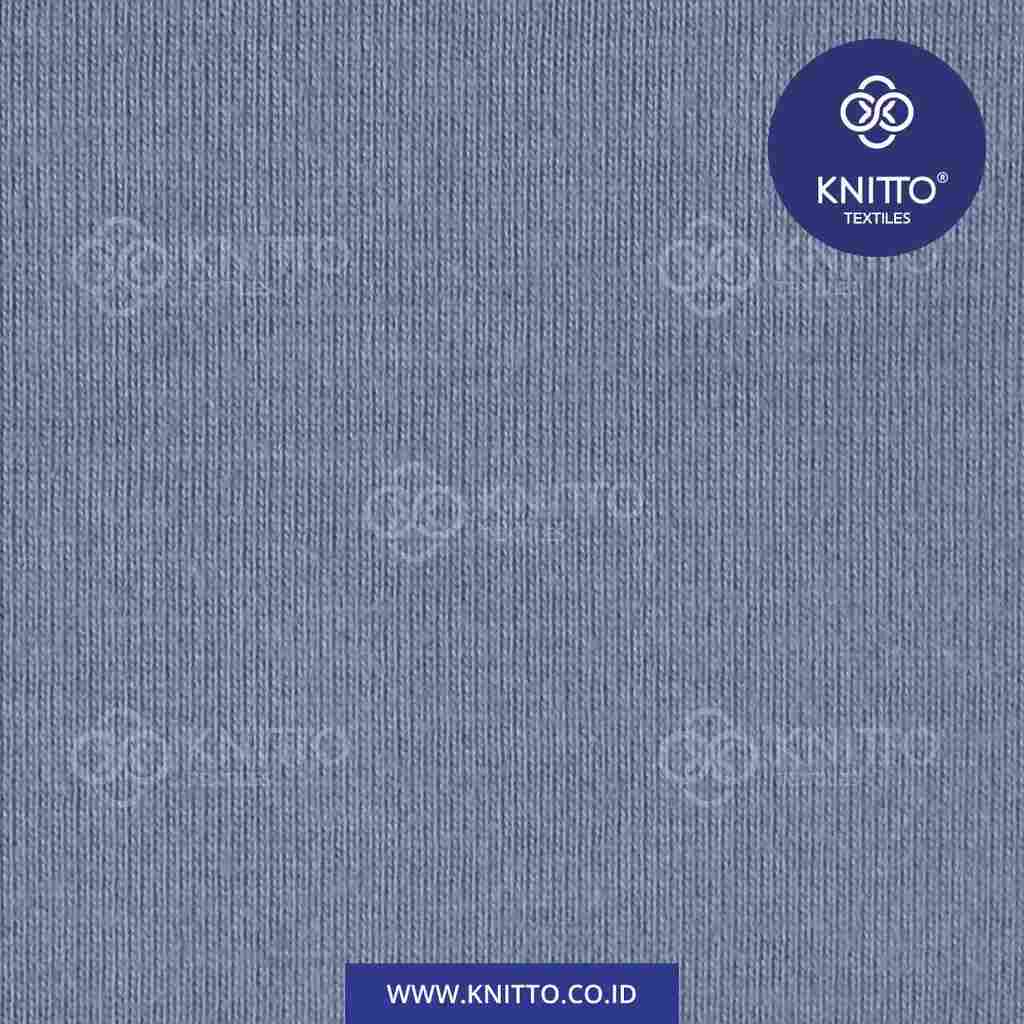 COTTON COMBED 24S - DUSTY BLUE Image 3