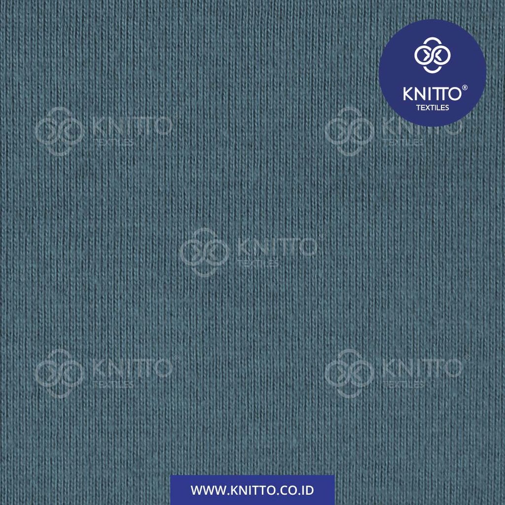COTTON COMBED 24S - MINERAL BLUE Image 3