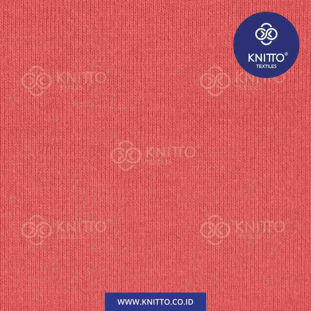 COTTON COMBED 24S - SALMON RED Image 3