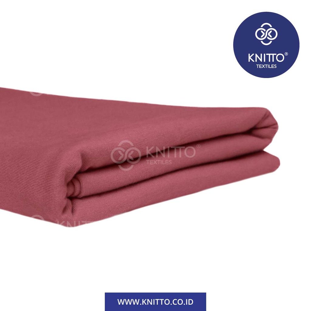 COTTON COMBED 30S - BLUSH RED Image 1