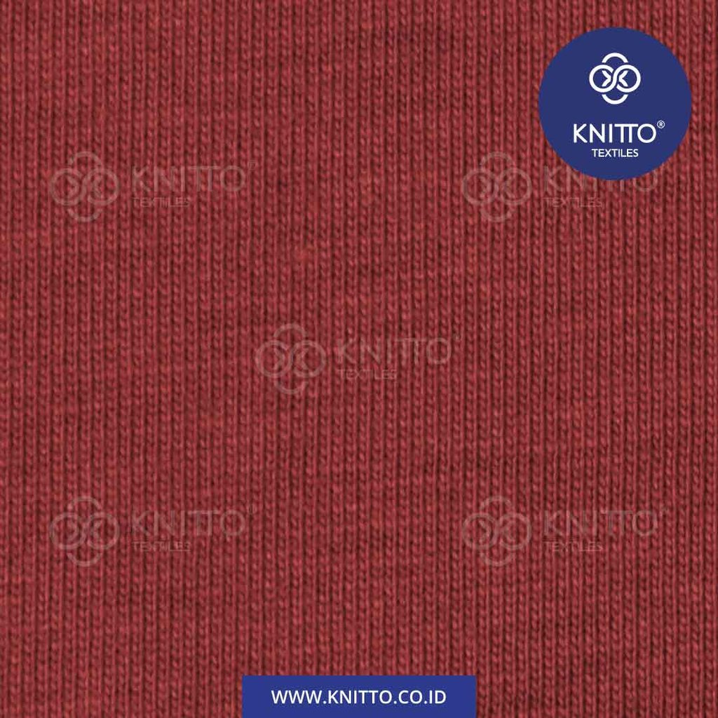 COTTON COMBED 30S ENZYME - MAROON Image 3