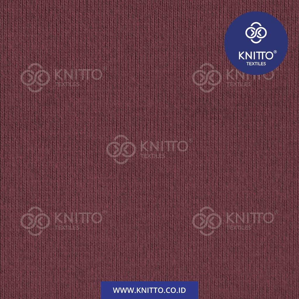 COTTON COMBED 30S - RED PLUM Image 3
