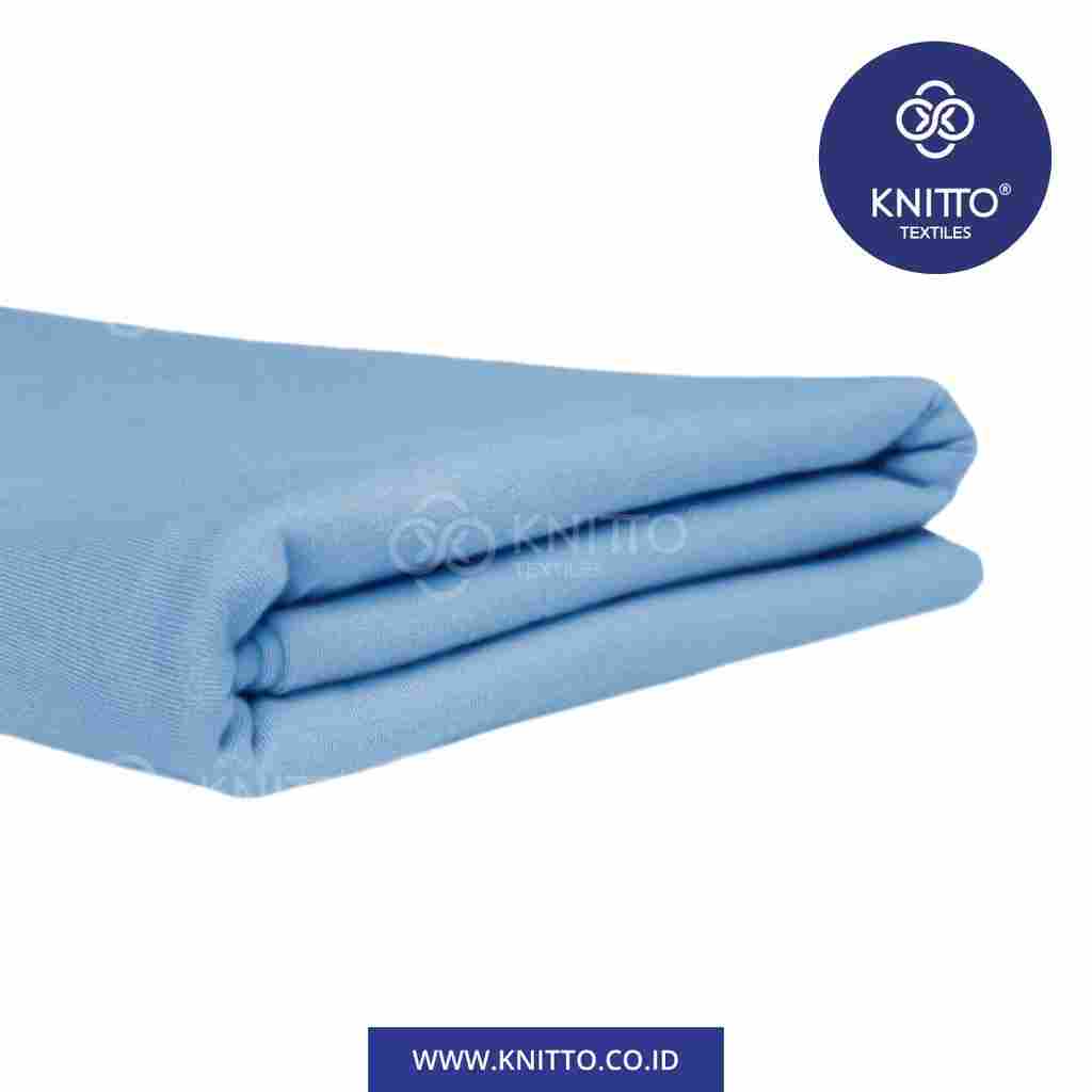 COTTON COMBED 30S - SKY BLUE Image 1
