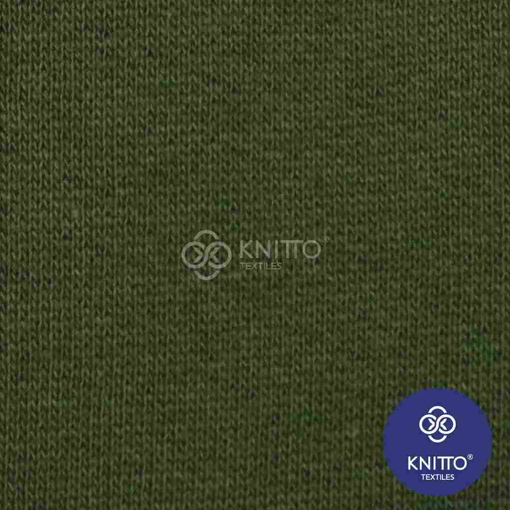 COTTON COMBED FLEECE - ARMY GREEN SPECIAL Image 3