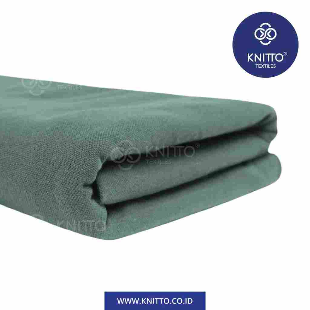 COTTON COMBED PIQUE DIAMOND 30S - MINERAL GREEN Image 1