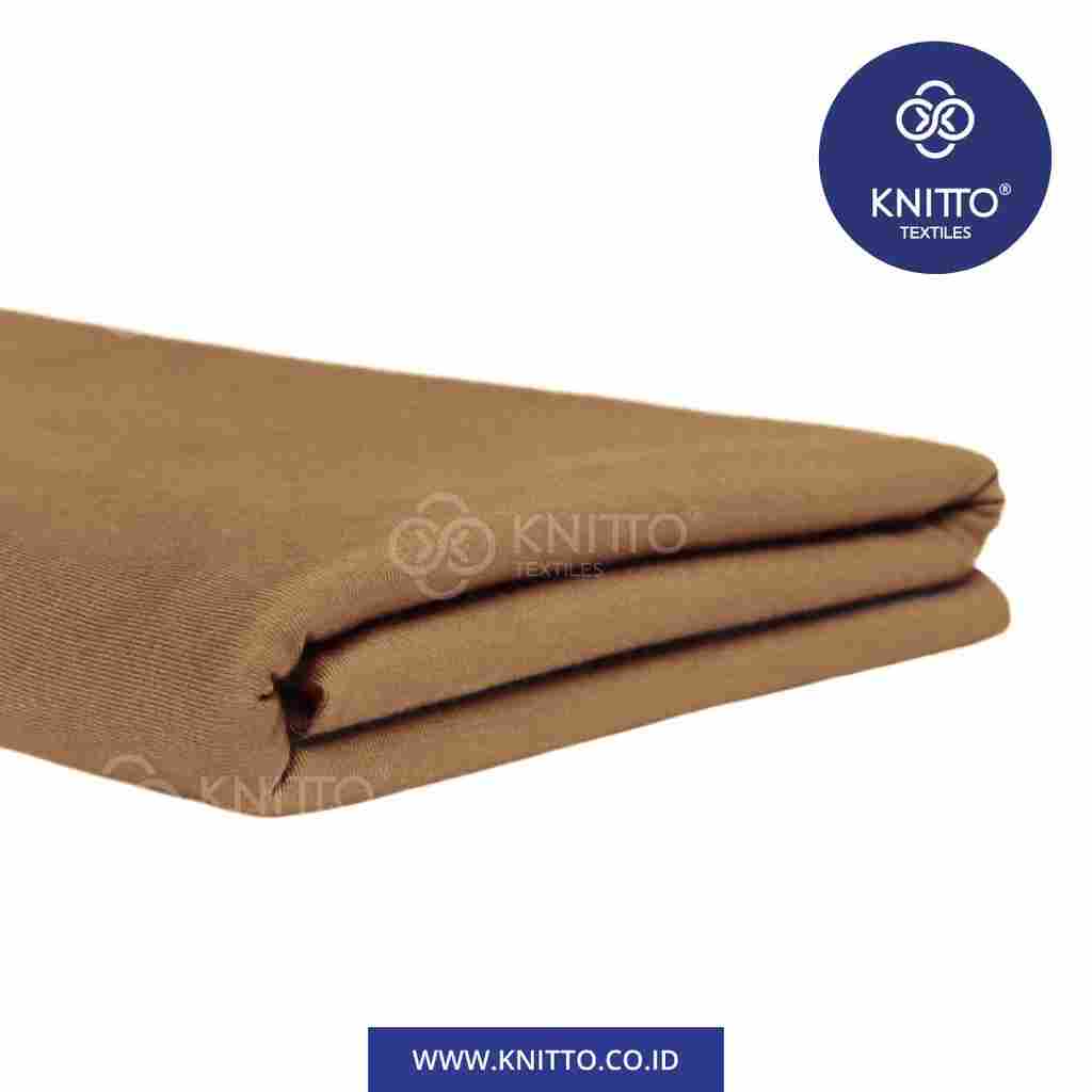 COTTON BAMBOO 30S - ALMOND BROWN Image 1