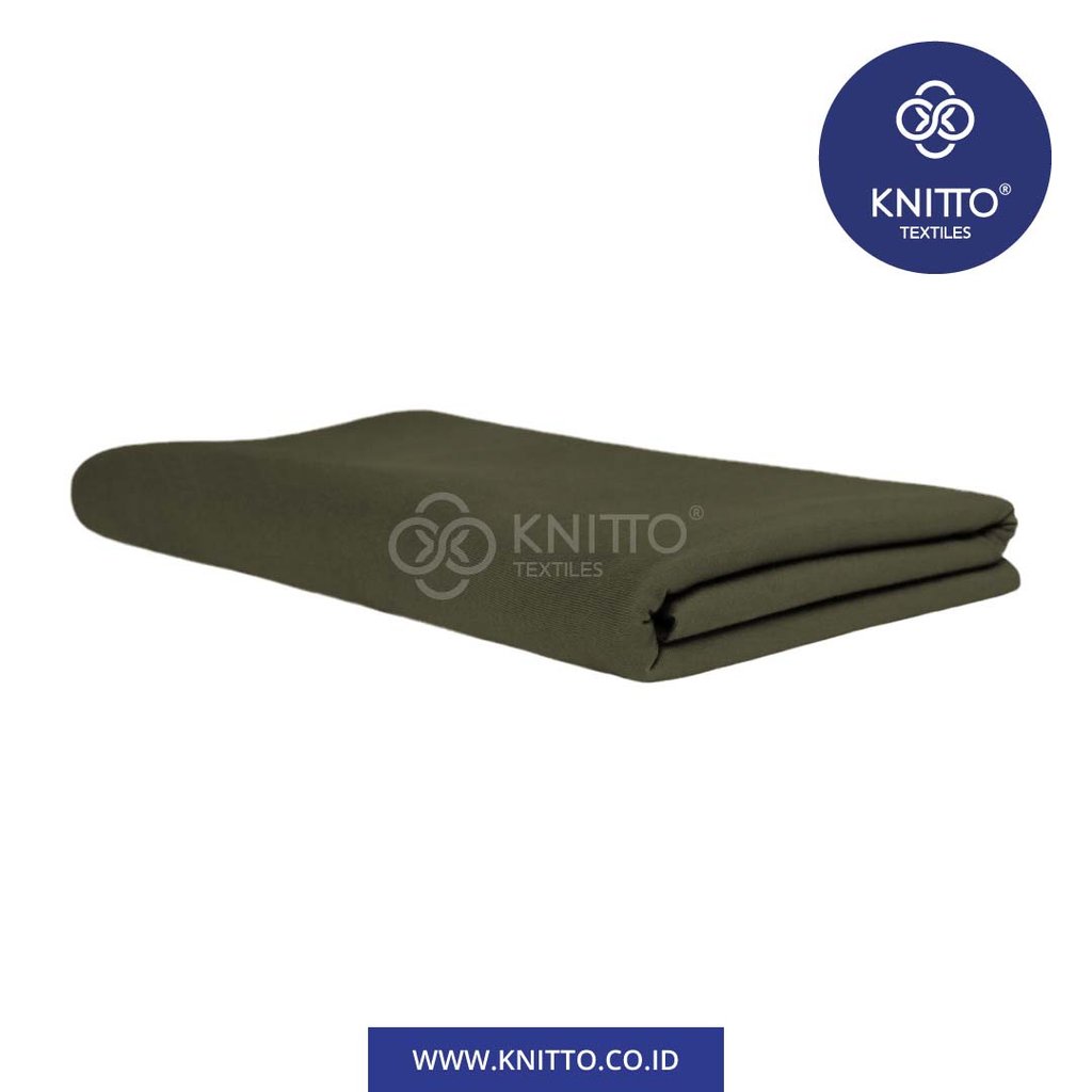 COTTON BAMBOO 30S - ARMY GREEN Image 2