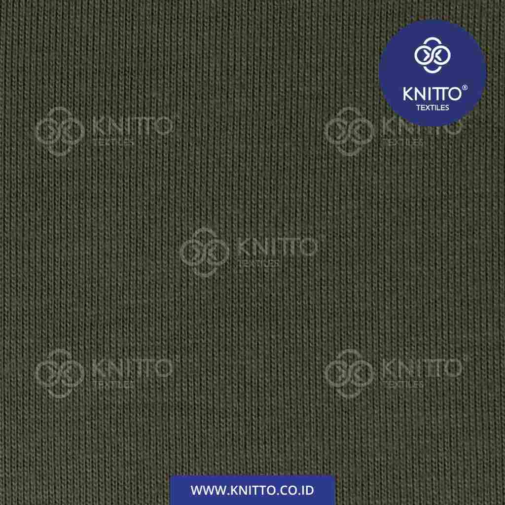 COTTON BAMBOO 30S - ARMY GREEN Image 3