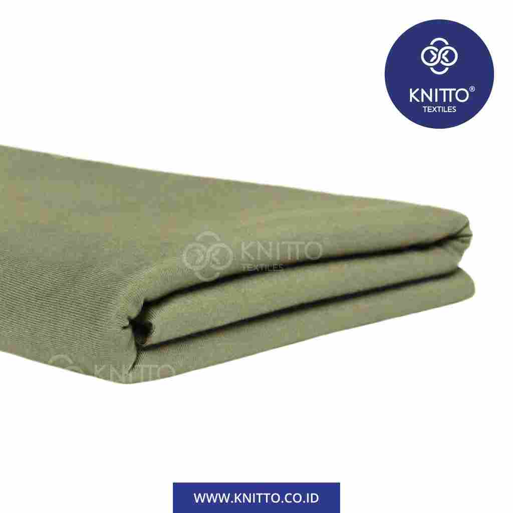 COTTON BAMBOO 30S - OLIVE GREEN Image 1