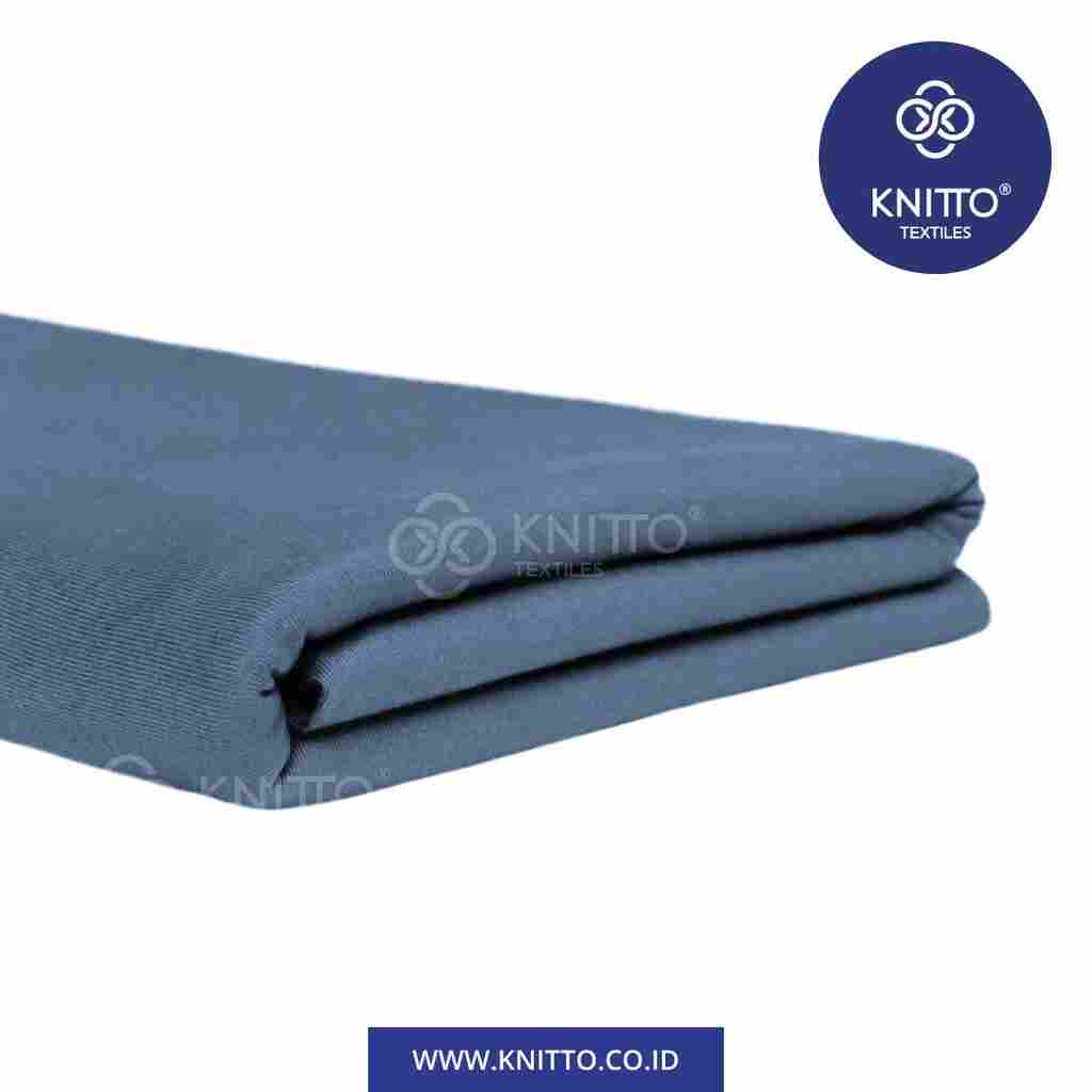 COTTON BAMBOO 30S - STEEL BLUE Image 1