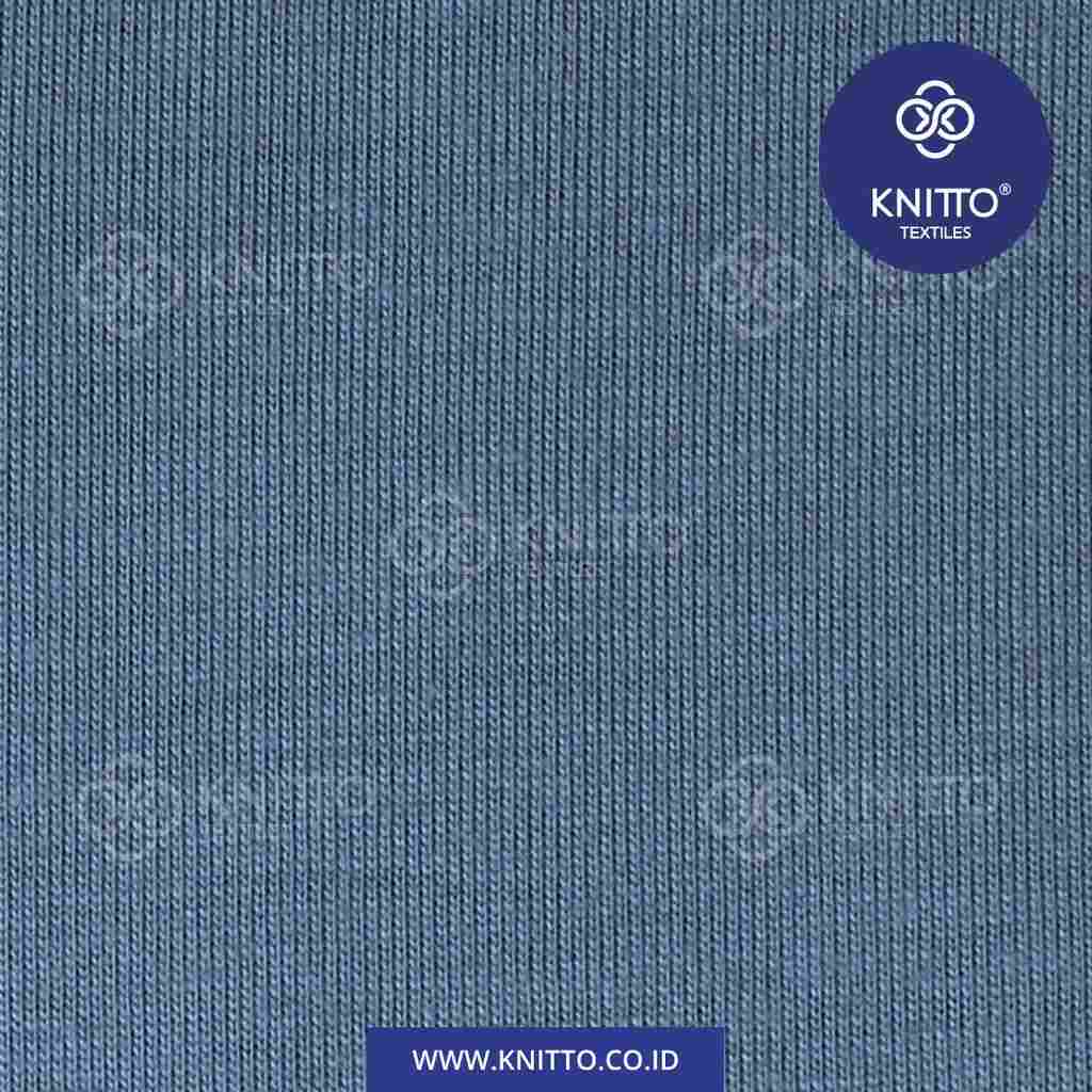 COTTON BAMBOO 30S - STEEL BLUE Image 3