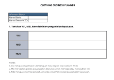 Image Of Clothing Business Planner