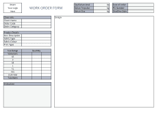 Image Of Work Order Form